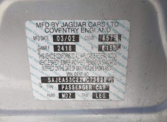 2002 JAGUAR X-TYPE for Sale