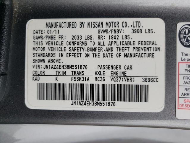 2011 NISSAN 370Z BASE for Sale