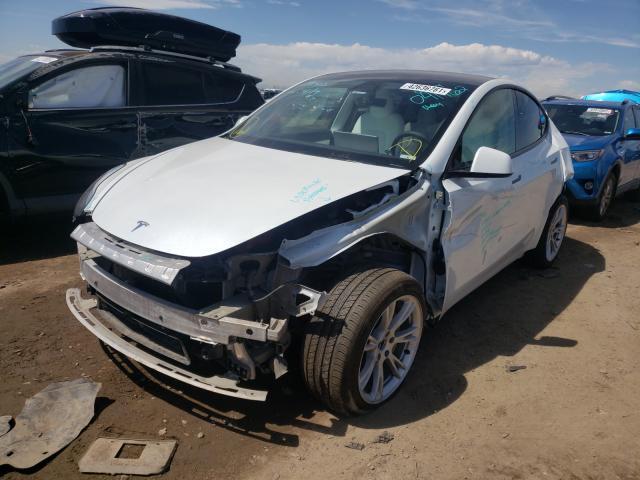 Salvage Car Tesla Model Y 2020 White for sale in BRIGHTON CO online ...