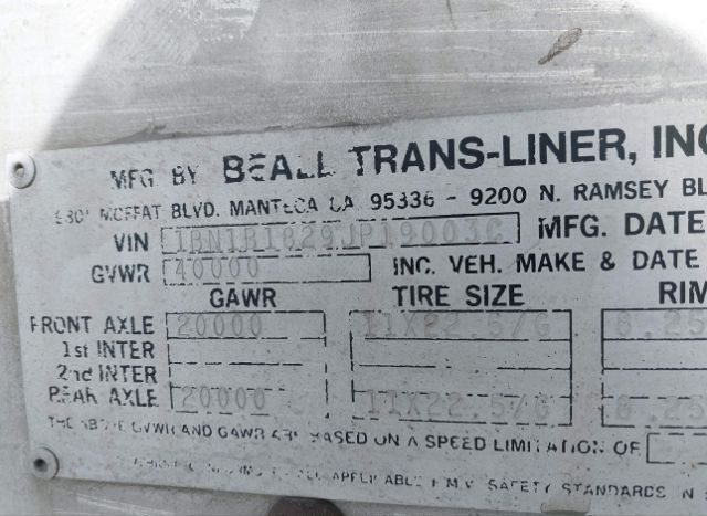 1988 BEALL TRANS-LINER BEALL TRANS-LINER for Sale