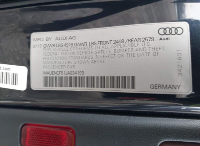 2018 AUDI A5 for Sale