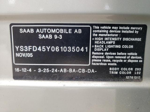 2006 SAAB 9-3 for Sale