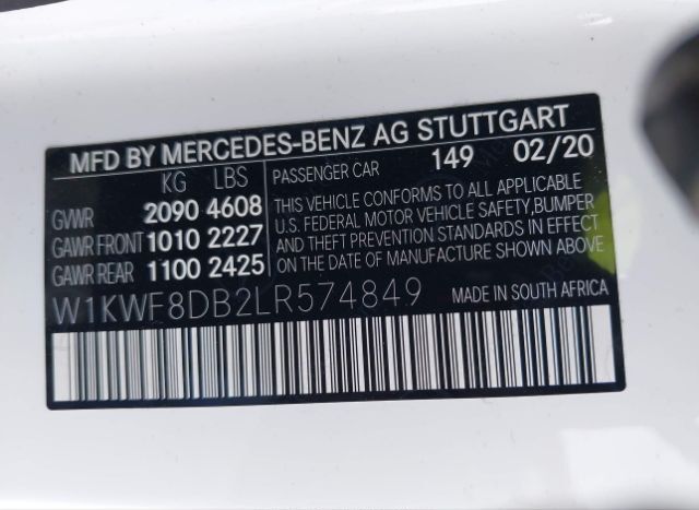 2020 MERCEDES-BENZ C 300 for Sale