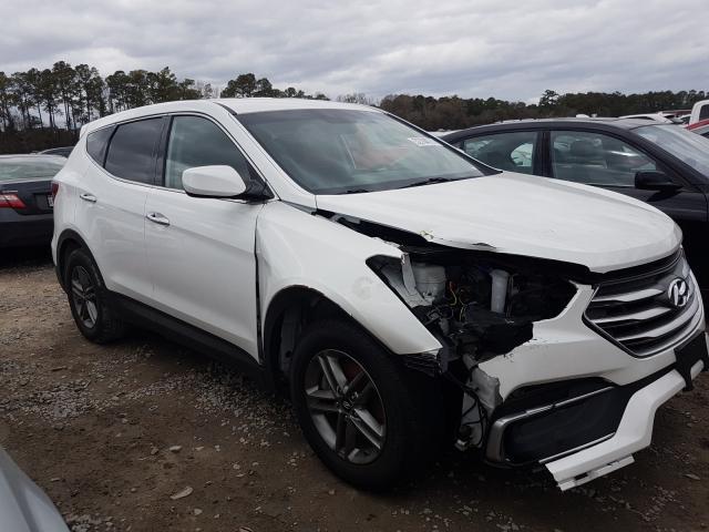 Auction Ended Salvage Car Hyundai Santa Fe 2018 White Is Sold In Houston Tx Vin 5xyzt3lb7jg559540