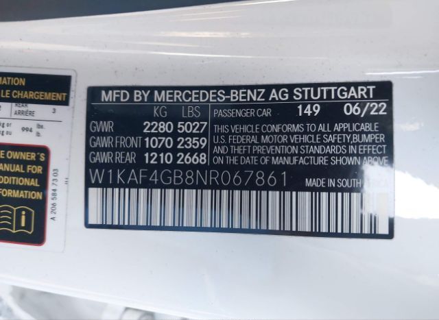 2022 MERCEDES-BENZ C 300 for Sale