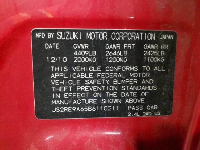 2011 SUZUKI KIZASHI SPORT GTS for Sale