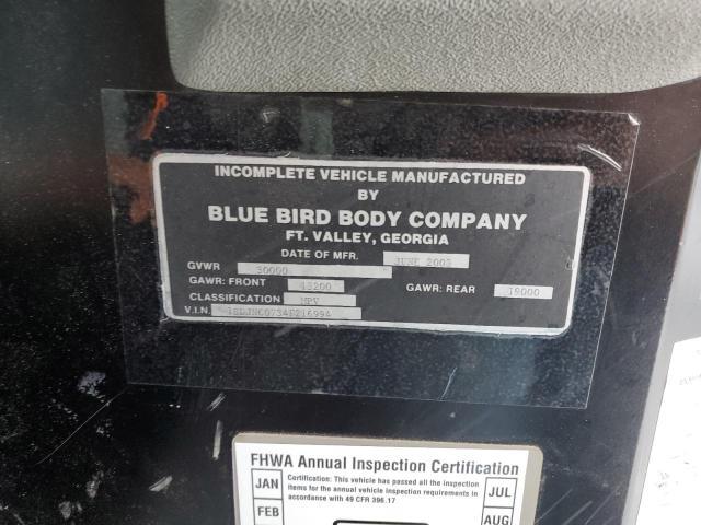 2004 BLUE BIRD BUS for Sale