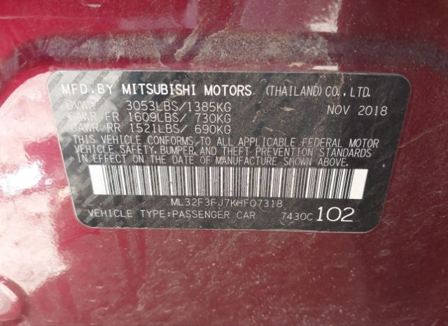 2019 MITSUBISHI MIRAGE G4 for Sale