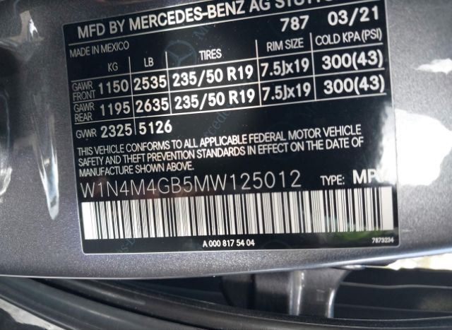2021 MERCEDES-BENZ GLB 250 for Sale