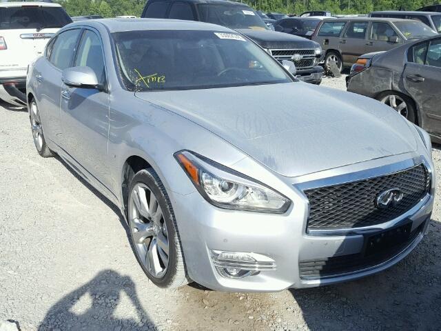 Salvage Car Infiniti Q70l 16 Silver For Sale In Houston Tx Online Auction Jn1by1ppxgm