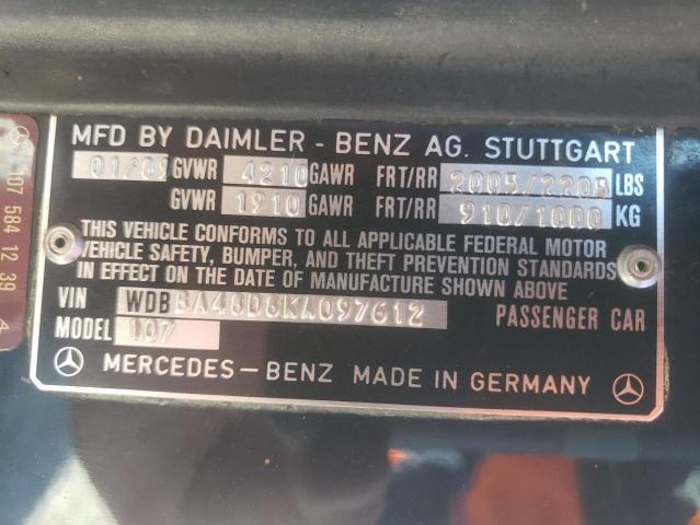 1989 MERCEDES-BENZ 560 SL for Sale
