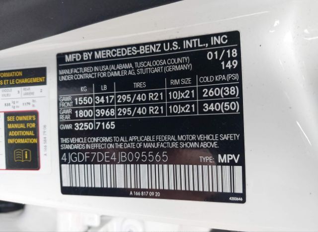 2018 MERCEDES-BENZ GLS 550 for Sale