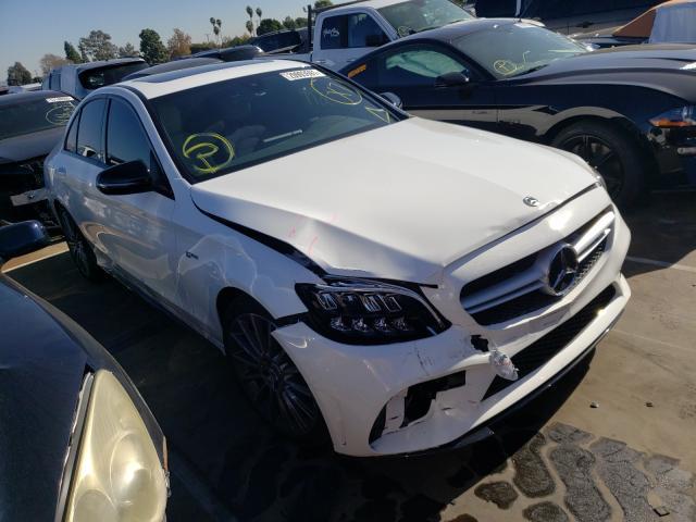Auction Ended Salvage Car Mercedes Benz C Class White Is Sold In Van Nuys Ca Vin W1kwf6eb1lr