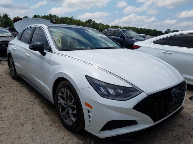 Salvage Car Hyundai Sonata 2020 White For Sale In Houston Tx Online Auction 5npel4ja3lh031617