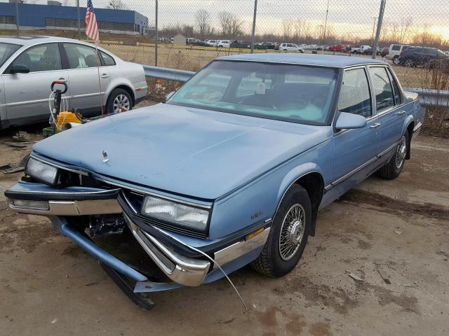 salvage car buick lesabre 1987 blue for sale in woodhaven mi online auction 1g4hp5434hh517228 salvage car buick lesabre 1987 blue for