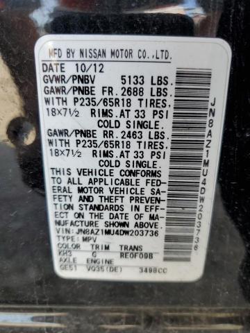 2013 NISSAN MURANO S for Sale