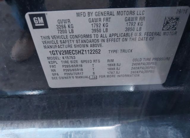 2017 GMC SIERRA 1500 for Sale