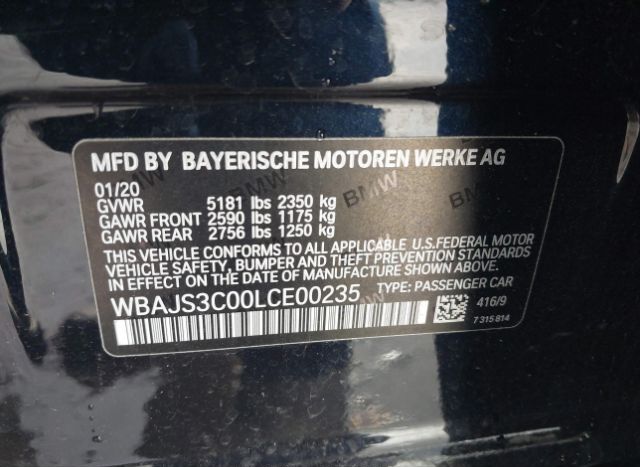2020 BMW 540I for Sale