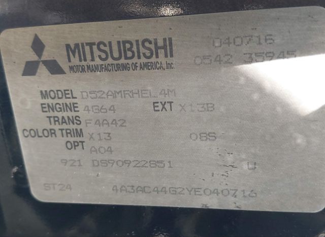 2000 MITSUBISHI ECLIPSE for Sale