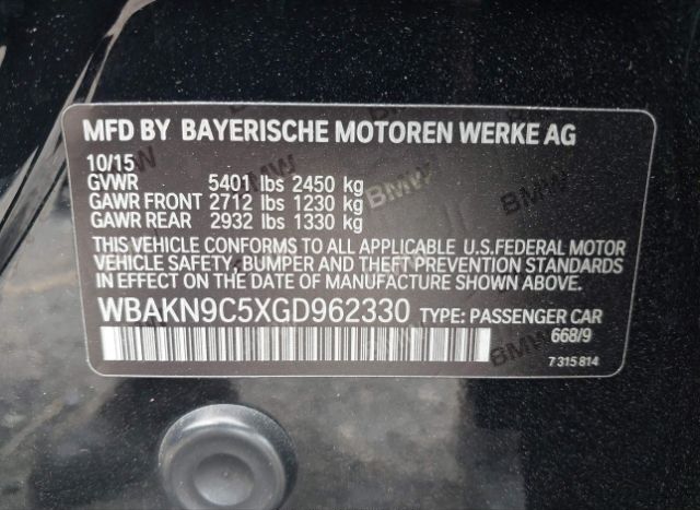 2016 BMW 550I for Sale