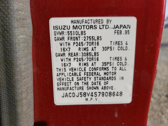 1995 ISUZU TROOPER S for Sale
