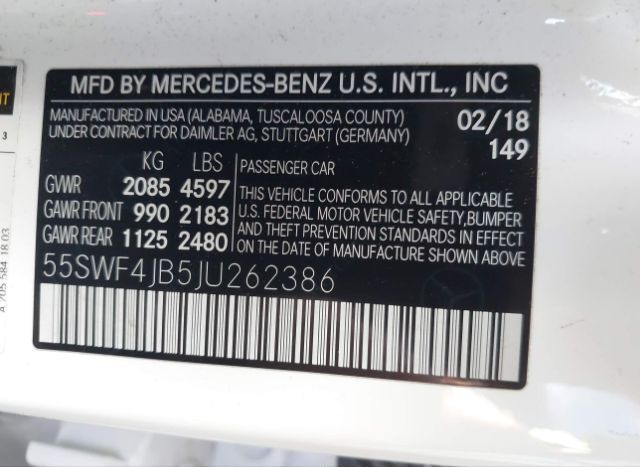 2018 MERCEDES-BENZ C 300 for Sale