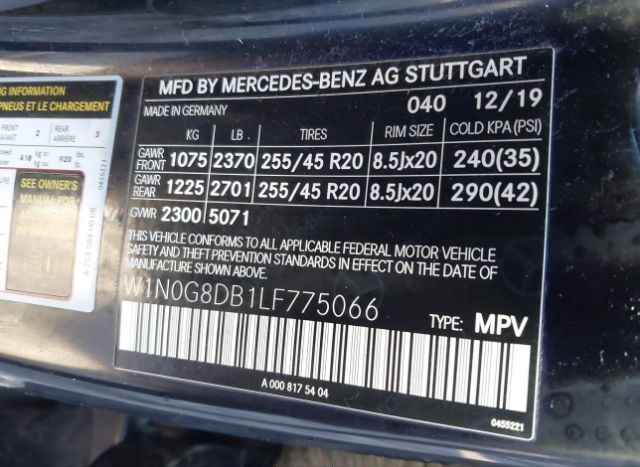 2020 MERCEDES-BENZ GLC 300 for Sale