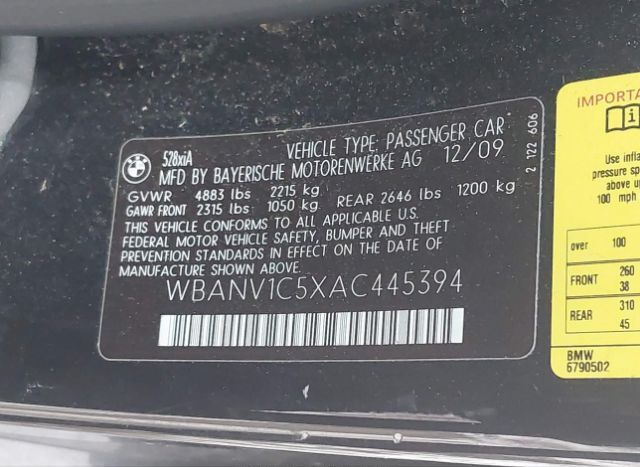 2010 BMW 528I for Sale