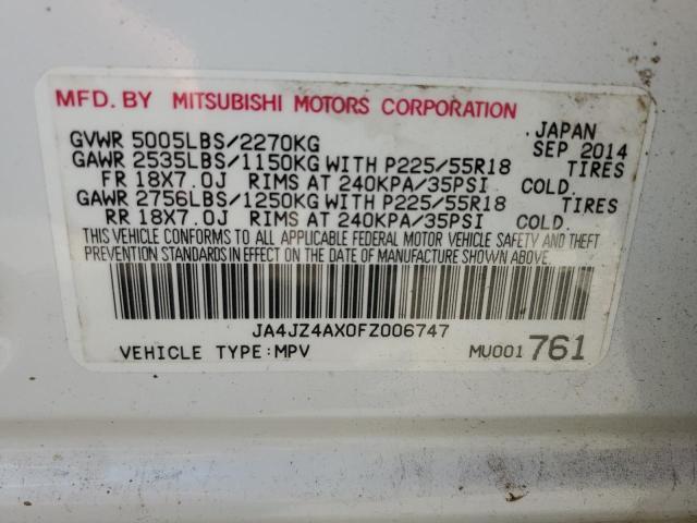 2015 MITSUBISHI OUTLANDER GT for Sale