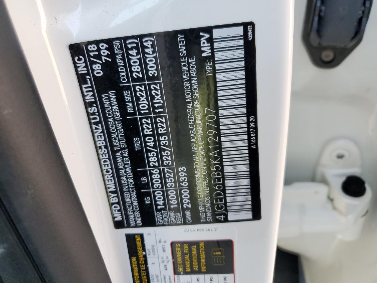 2019 MERCEDES-BENZ GLE-CLASS for Sale