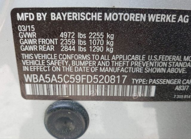 2015 BMW 528I for Sale