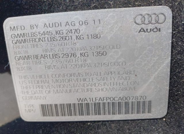 2012 AUDI Q5 for Sale