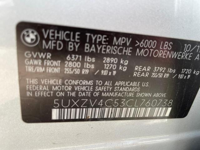 2012 BMW X5 XDRIVE35I for Sale