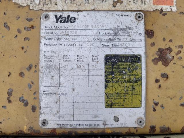 2004 YALE FORKLIFT for Sale