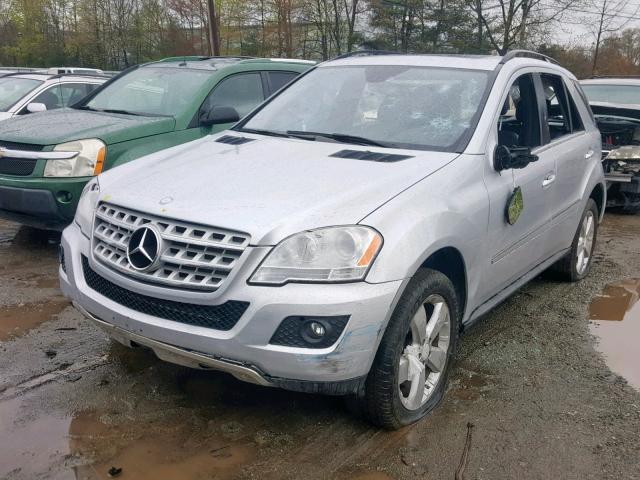 Salvage Car Mercedes Benz M Class 2010 Gray For Sale In