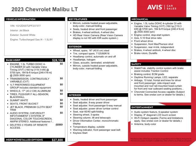 Chevrolet Malibu for Sale