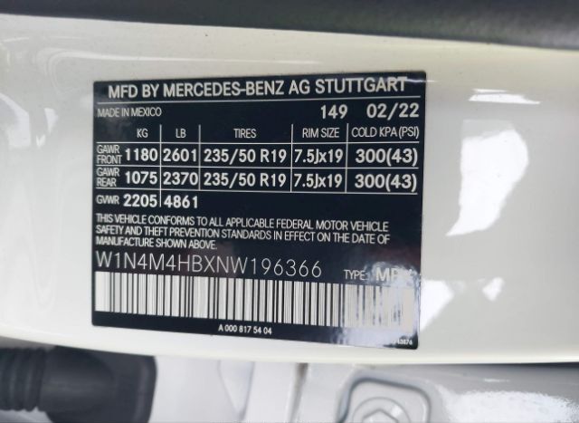 2022 MERCEDES-BENZ GLB 250 for Sale
