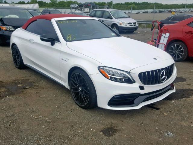 Salvage Car Mercedes Benz C Class 2019 White For Sale In