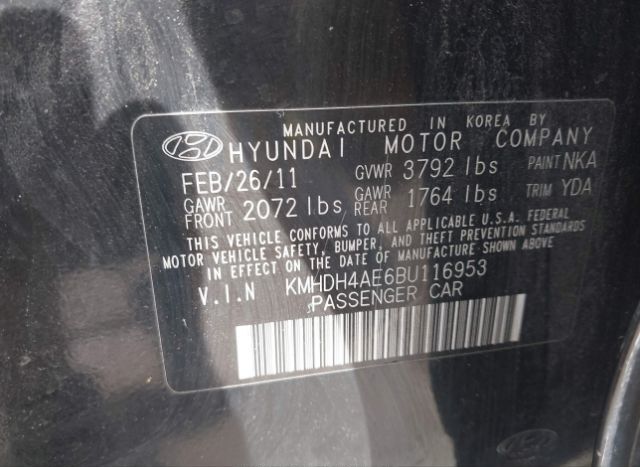 2011 HYUNDAI ELANTRA for Sale