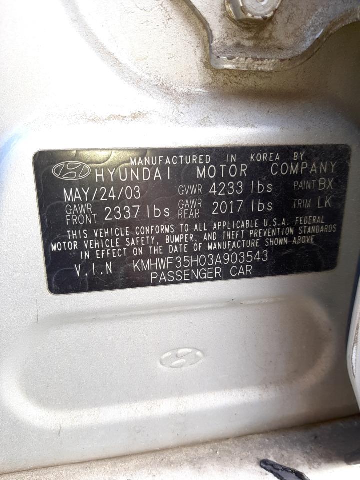 2003 HYUNDAI SONATA for Sale