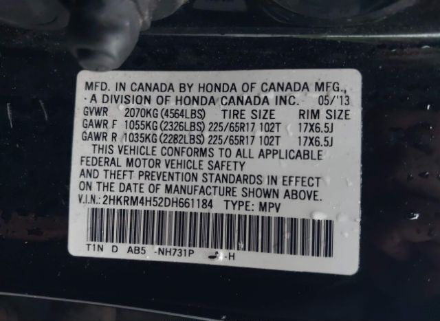 2013 HONDA CR-V for Sale