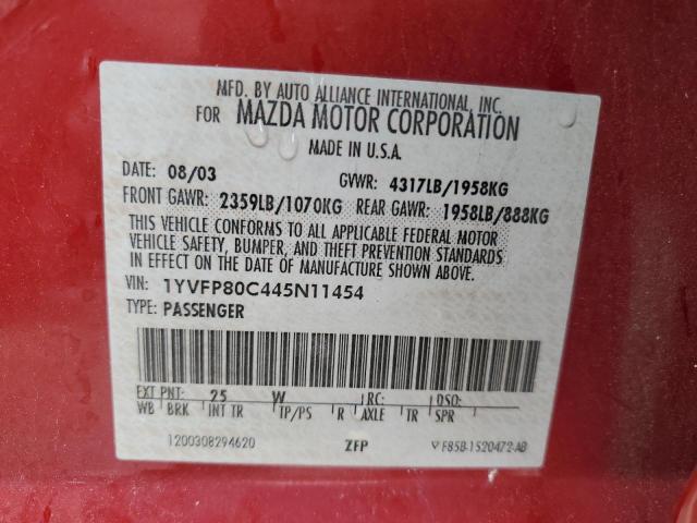 2004 MAZDA 6 I for Sale