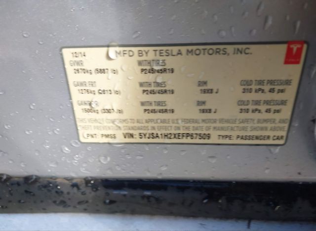 2014 TESLA MODEL S for Sale