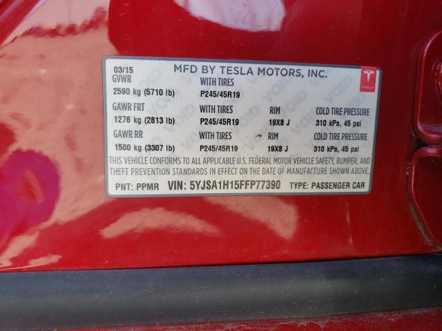 2015 TESLA MODEL S 85 for Sale