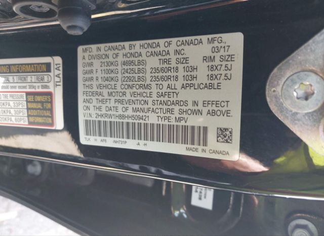 2017 HONDA CR-V for Sale