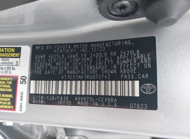 2024 TOYOTA CAMRY HYBRID for Sale