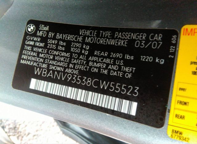 2008 BMW 535XI for Sale