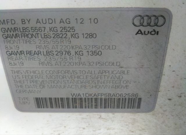 2011 AUDI Q5 for Sale