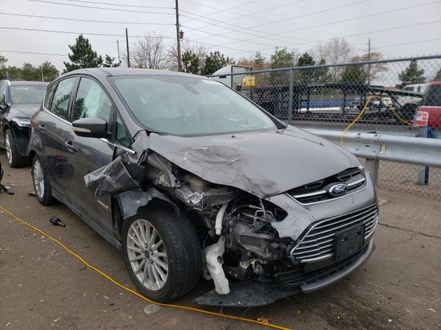 Salvage Car Ford C Max Hybrid 13 Gray For Sale In Denver Co Online Auction 1fadp5bu6dl