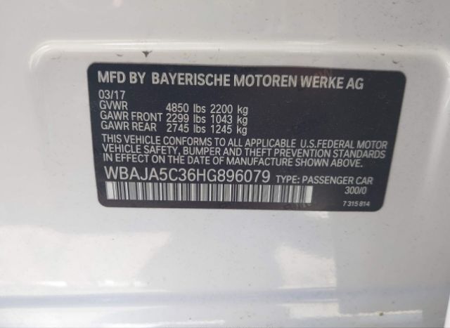2017 BMW 530I for Sale